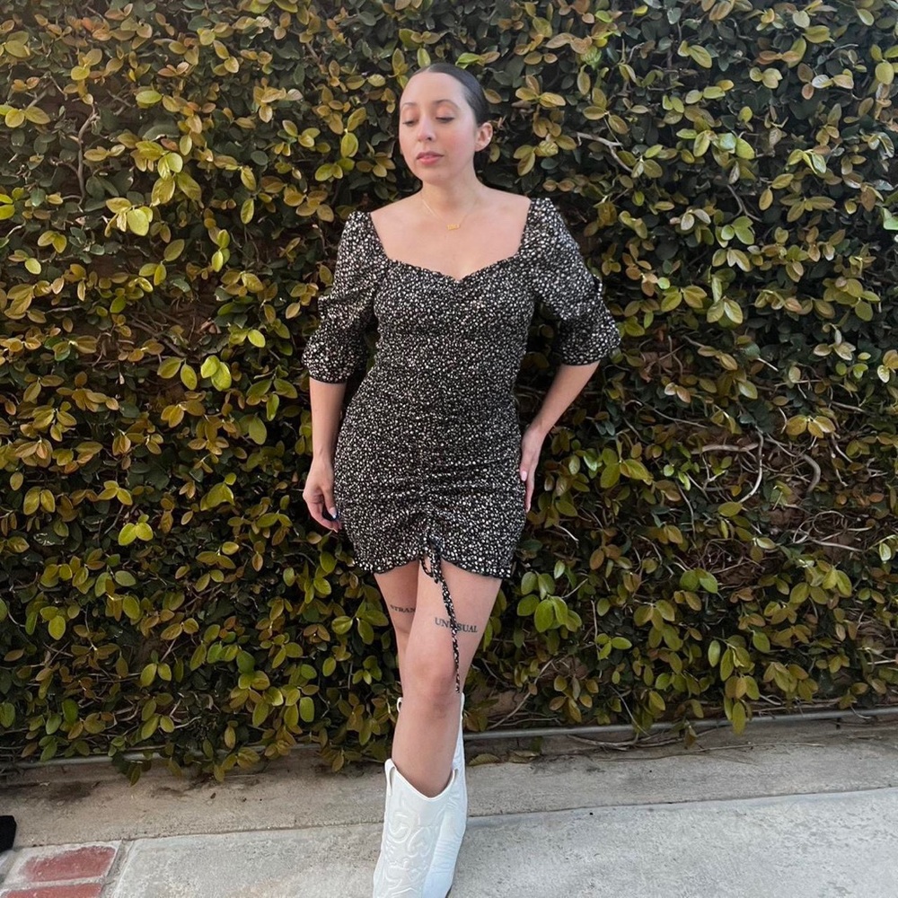 Floral Print Mini Dress